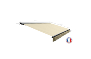 Store banne Semi-coffre COVER 4x3m - Motorisé à télécommande OMBRAZUR - 4