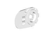 Joue support de bras droit pour store banne PROTECT 2 blanc  - 2