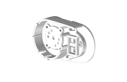 Joue support de bras droit V3 pour store banne PROTECT 2 blanc  - 1
