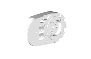 Joue support de bras droit V3 pour store banne PROTECT 2 blanc  - 2