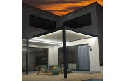 Pergola Bioclimatique STYLE Mixte Gris anthracite / Blanc 3,00x3,046m OMBRAZUR - 3