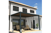 Pergola toile SUNLIGHT Gris anthracite - 3,50x3,50m OMBRAZUR - 13