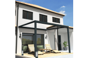 Pergola toile SUNLIGHT Gris anthracite - 4,00x3,50m OMBRAZUR - 9