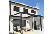 Pergola toile SUNLIGHT Gris anthracite - 4,00x4,00m OMBRAZUR - 15