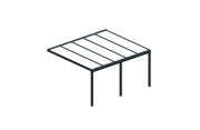 Pergola isotoit® CLASSIC Gris anthracite 4,96x4,00m OMBRAZUR - 3