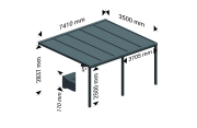 Pergola isotoit® CLASSIC Ombrazur - 5