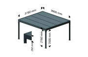Carport isotoit® MODERN îlot - Ombrazur - 2