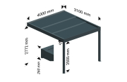 Pergola isotoit CONFORT rétractable - Ombrazur - 7