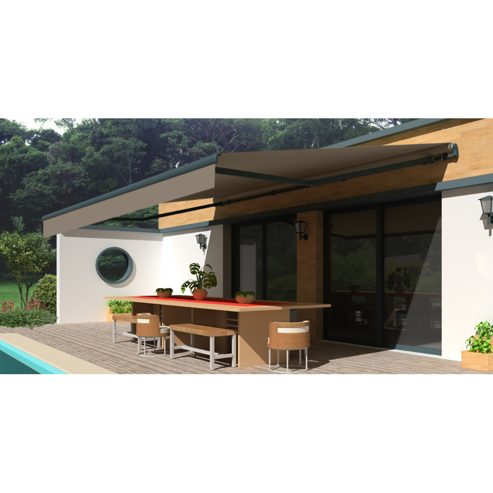 Store banne Monobloc EASY Gris Anthracite 4x3m OMBRAZUR - 7