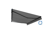 Store banne Monobloc EASY Gris Anthracite 4x3m OMBRAZUR - 3